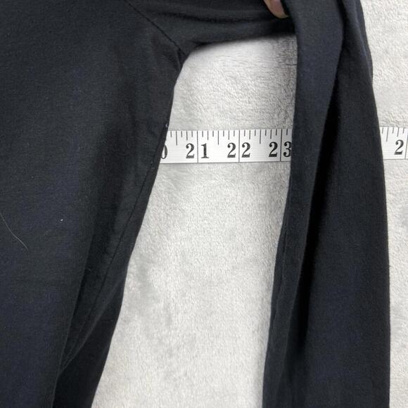 Nike Black Long Sleeve Tee Shirt Swoosh Solo Logo Women Size M Y2K Casual Skate - Picture 8 of 8